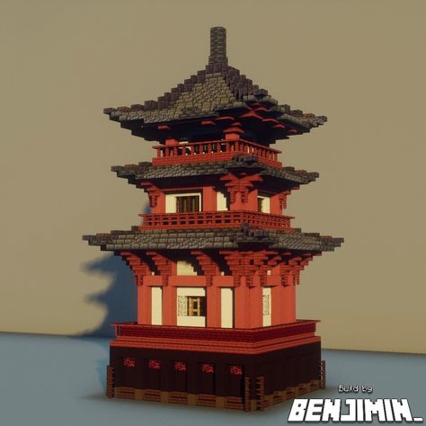 Minecraft oriental build, pink-red and white pagoda 🫶 Built this for a friend’s community part of a spawn project! Show some love and support if you like what you see <3 _____________________________________ 🪷FOLLOW me @Official_Benjimin for more! 🌱COMMENT to tell me what you think! 🌿LIKE and SAVE to show me your support! _____________________________________ 🥨Built on @bakery_builders 🍞IP: play.bakery.builders 🌃Shaders: Bliss-Shaders-DH _____________________________________ 🏷️Tags: #m... Japanese Builds Minecraft, Asian Minecraft Builds, Minecraft Pagoda, Minecraft Japanese Temple, Minecraft Bases, Play Bakery, Chinese Roof, Minecraft Japanese, Japanese Town