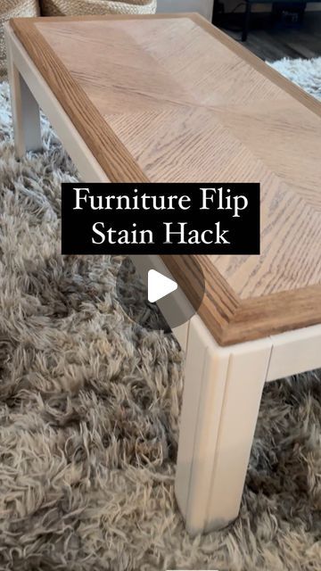 One of my favorite hacks when it comes to updating  orange furniture ✨  First things first, sand to remove as much of the previous stai... | Instagram Light Wood Stain, Light Stained Wood, Minwax Wood Stain, White Wood Stain, Minwax Dark Walnut, Wood Conditioner, Special Walnut Stain, Orange Furniture, Stain Wood