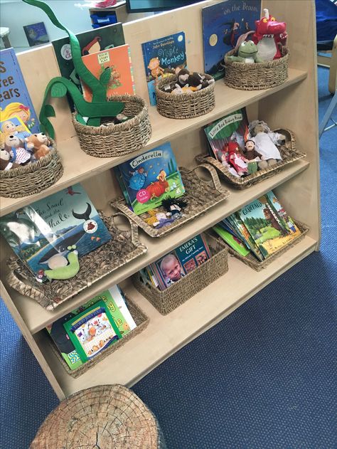 Book Area Preschool Reading Corners, Eyfs Book Corner Ideas, Book Area Preschool, School Book Corner Ideas, Cozy Corner Kindergarten, Reading Area Year 1, Eyfs Book Area, Eyfs Literacy Area, Year 1 Book Corner Ideas