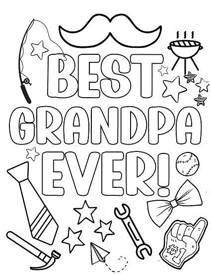 Looking for fun Father's Day activities for kids? Grab these FREE Father's Day coloring pages for grandpa. Grandpa coloring pages free printable. Father's day coloring sheets. FAther's day coloring pages. grandfather coloring pages. grandparents day coloring pages. coloring pages for grandpa. happy birthday grandpa coloring pages. happy fathers day grandpa coloring pages. fathers day grandpa coloring sheetws. Free Printable Father's Day Coloring Pages, Happy Birthday Grandpa Coloring Page, Grandparents Day Coloring Pages, Happy Fathers Day Grandpa, Grandpa Coloring Pages, Father's Day Drawings, Fathers Day Grandpa, Grandpa Card, Happy Birthday Grandpa