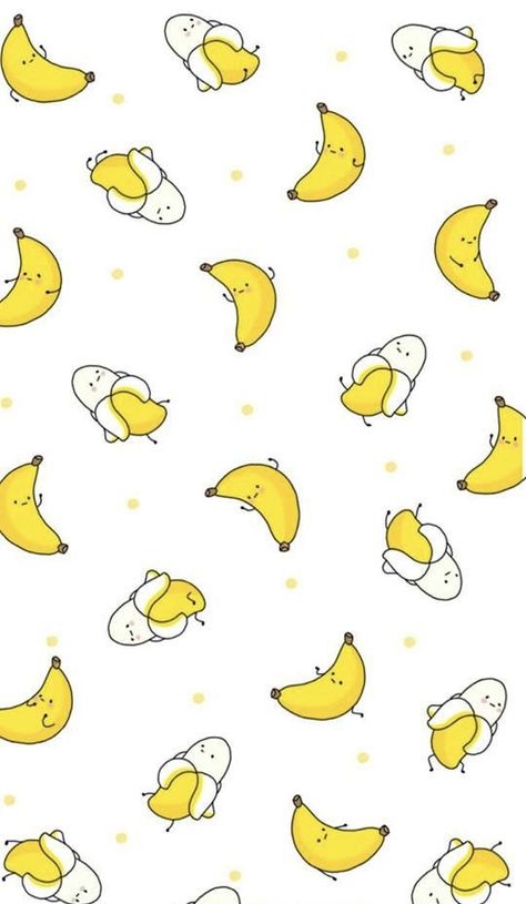 Cute Banana Pattern Banana Wallpaper, October Wallpaper, 귀여운 음식 그림, Fruit Wallpaper, Cute Backgrounds For Phones, Tapeta Galaxie, 패턴 배경화면, Food Wallpaper, Tapeta Pro Iphone