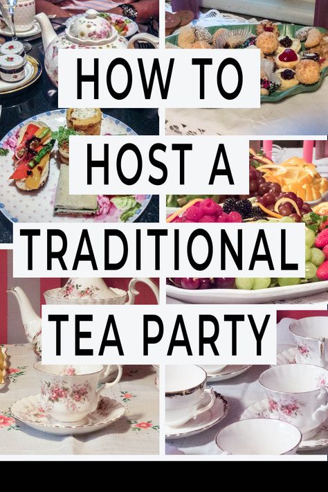 How To Host A Traditional Tea Party - Entertaining Diva @ From House To Home Traditional Tea Party, Host A Tea Party, Scones And Clotted Cream, Serving Buffet, Tea Party Ideas, Books And Tea, Scone Recipes, Roast Beef Sandwich, Making Iced Tea