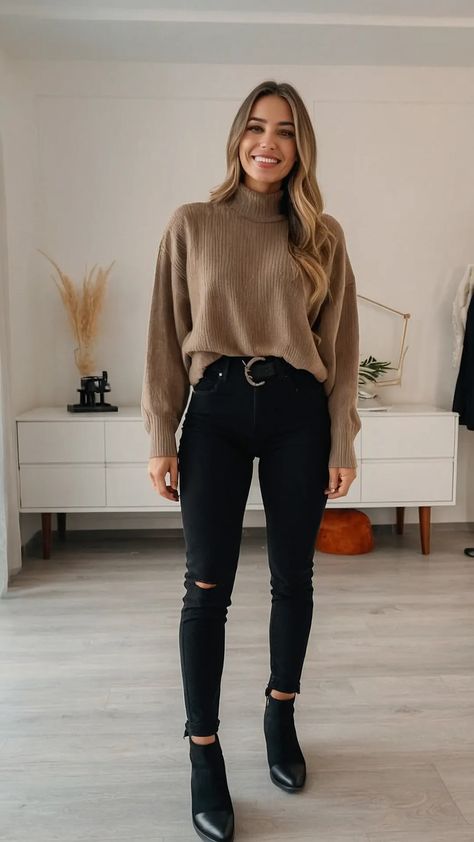 Black And Grey Plaid Pants Outfit, Trendy Outfits For Fall 2024, Fall Fashion For Women In 30s, Fall Outfit Inspo 2024 Work, Trendy Fall Outfits For Women 2024, Trendy Casual Outfits For Women 2024, Trending Fall Outfits 2024 Casual, Casual Thanksgiving Outfits Women, Sweater Work Outfits Women