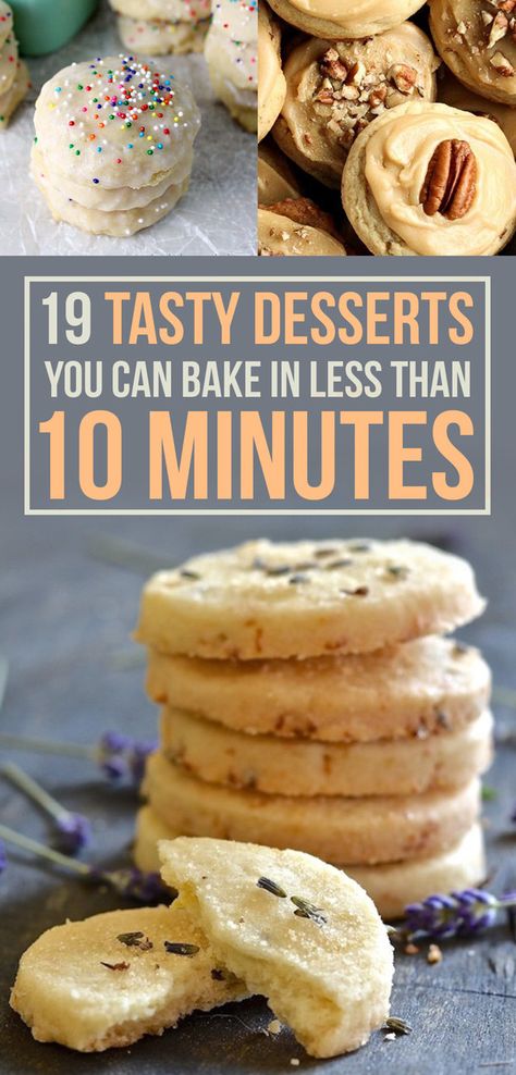 19 Tasty Desserts You Can Bake In Less Than 10 Minutes Microwave Chocolate Cakes, Mini Cherry Pies, Salted Toffee, Tasty Desserts, Pumpkin Chocolate Chip Cookies, Easy Sugar Cookies, Chocolate Mug Cakes, Buttery Cookies, Pumpkin Chocolate Chips