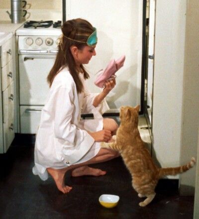 Audrey Hepburn, seriously love that she finds her slippers in the fridge lol if i drank more than i should, [which i dont] lol i'm sure i'd do that hehe Breakfast At Tiffany's Movie, Audrey Hepburn Outfit, Katt Grejer, George Peppard, Jane Russell, Holly Golightly, Septième Art, Aurelie Bidermann, Gene Kelly