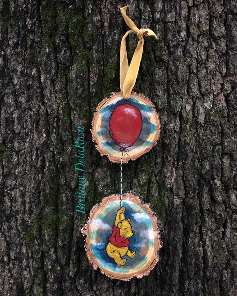 Winnie The Pooh Christmas Ornaments Diy, Winnie The Pooh Christmas Ornaments, Winnie The Pooh Ornaments Diy, Winnie The Pooh Diy, Pooh Christmas, Nursery Crafts, Diy Christmas Presents, Mod Podge Crafts, Winnie The Pooh Christmas