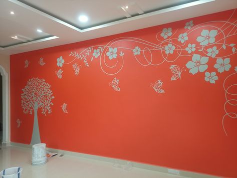 Contact no: 9177626503.. Hyderabad... Yellow Wall Painting Ideas, Yellow Wall Painting, Down Ceiling Design, Wall Painting Ideas, Yellow Wall, Yellow Walls, Knight Rider, Ceiling Design, Hyderabad