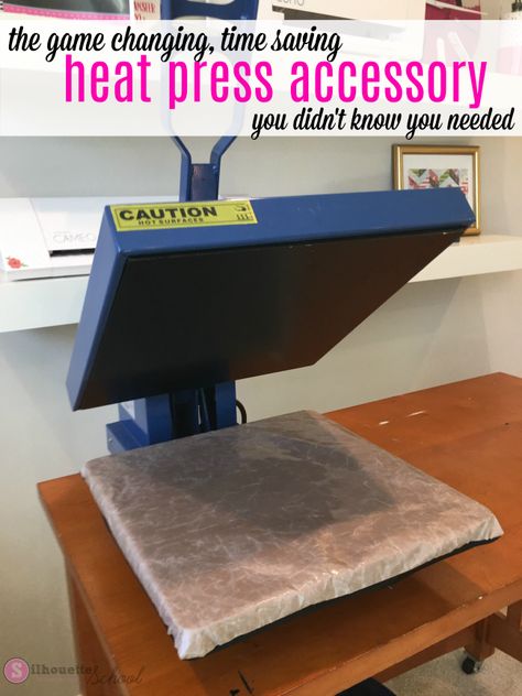 Heat press accesorries that will save you time Heat Press Machine Tutorials, Best Heat Press Machine, Heat Press Projects, Heat Press Shirts, Silhouette School Blog, Inkscape Tutorials, Silhouette School, Silhouette Cameo Tutorials, Silhouette Tutorials