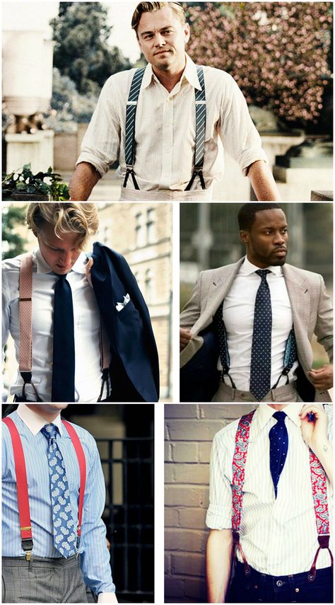 Everything You Need to Know About Suspenders #TheGentleManual #fashionhistory #mensfashion #menstyle #suspenders #mensfacts How To Wear Suspenders, Vintage Suspenders, Gentleman Outfit, Suspenders Men, Men's Wardrobe, Well Dressed Men, Suspenders, Well Dressed, Fashion History