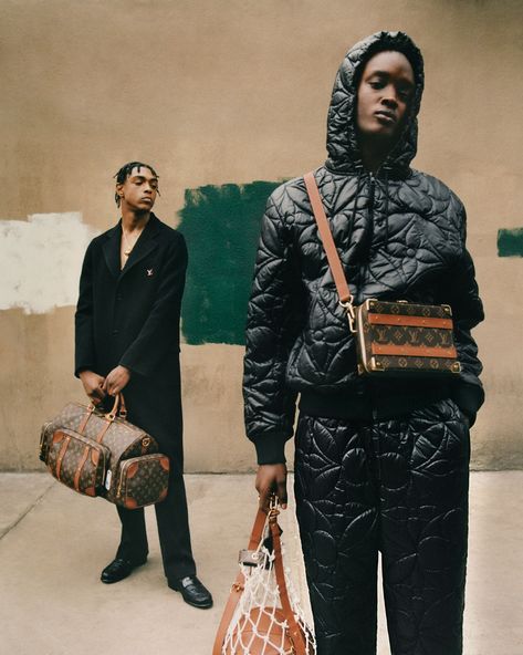 Louis Vuitton Launches Second Collection with the NBA – PAUSE Online | Men's Fashion, Street Style, Fashion News & Streetwear Tracksuit Photoshoot, Renell Medrano, Studio Photography Fashion, Louis Vuitton Limited Edition, Louis Vuitton Men, French Fashion, Pre Fall, Kanye West, The Professional