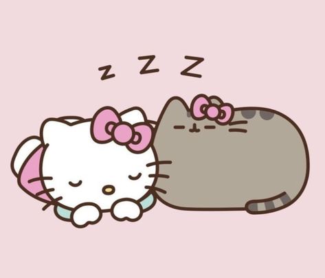 Pusheen Friends, Pink Pusheen, Pusheen Stickers, Hello Kitty Clipart, Hello Kitty Wallpaper Hd, Pusheen Cute, Hello Kitty House, Charmmy Kitty, Hello Kitty Themes