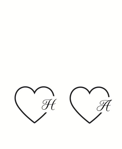 A Tattoo Letter Initial With Heart, H Heart Tattoo, Letter F Tattoo, Hart Tattoo, T Tattoo, Heart Tat, F Tattoo, Borboleta Tattoo, V Tattoo