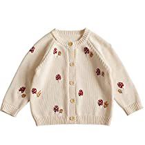 Check this out! Mushroom Embroidery, Toddler Cardigan, Kids Cardigans, Embroidery Sweater, Girls Cardigan, Baby Sweater, Beige Cardigan