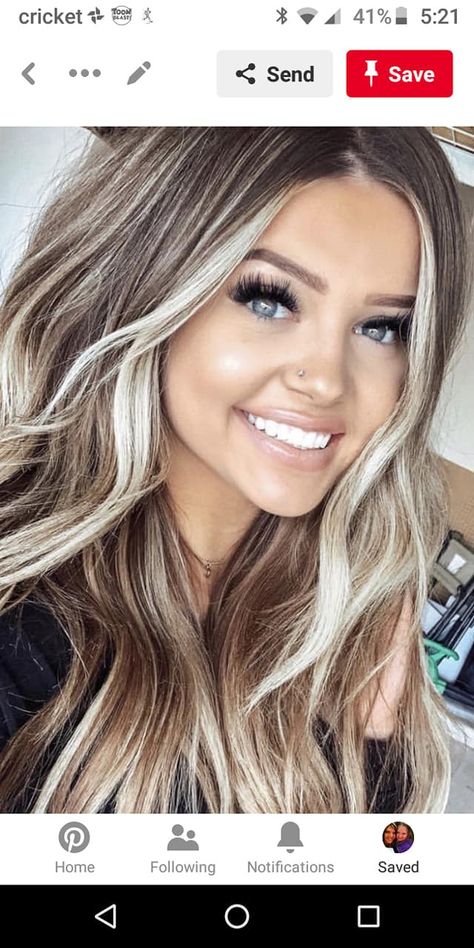 Frontal Hair, Kadeřnické Trendy, Fall Hair Color Trends, Latest Hair Color, Blonde Wigs, Money Piece, Frontal Hairstyles, Ombré Hair, Long Blonde