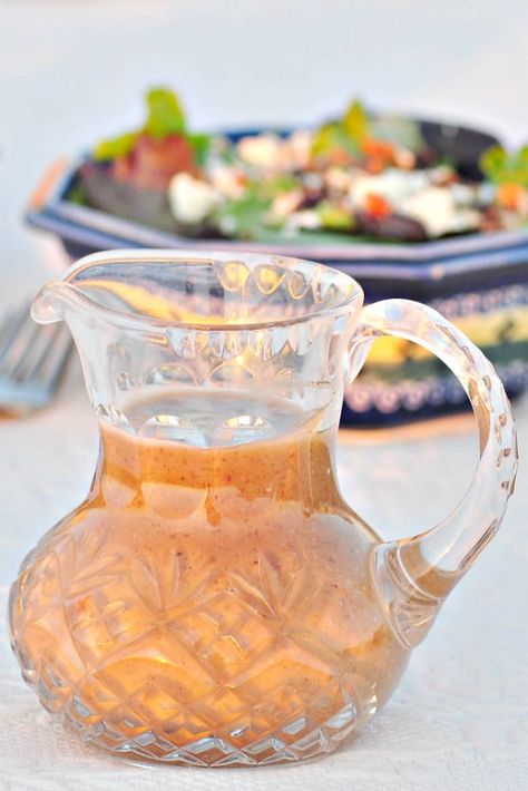 Vinaigrette Dressing shown in crystal pitcher Lunch Board, Aip Protocol, Pasta House, Paleo Condiments, Vinaigrette Dressing Recipe, Dinner Board, Vinaigrette Salad, Raspberry Vinaigrette, Salad Dressing Recipe