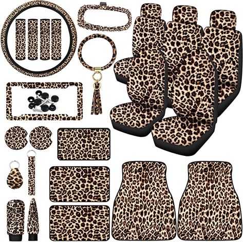 I personally Have This Set in My Car and I Love it SO SO SO Much! I Get Compliments on Them al the Time! Accessories For Car, Seat Belt Pads, Car Deco, Girly Car, Car Essentials, Mirror Covers, Cute Car Accessories, Car Suv, Frame Mirror