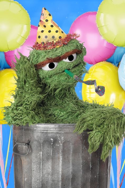 Oscar Sesame Street, Sesame Street Oscar, Muppets Party, Sesame Place, Sesame Street Muppets, Sesame Street Birthday Party, Nephew Birthday, Oscars Party, Oscar The Grouch