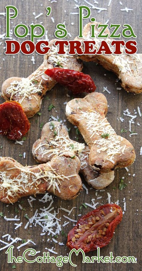 DIY Pop’s Pizza Homemade Dog Treats- (just to be on the safe side, we would recommend omitting the garlic) Pizza Dog, Homemade Pet Treats, Pet Treats Recipes, Pizza Homemade, Dog Biscuit Recipes, Easy Dog Treats, Healthy Dog Treats Homemade, Dog Treats Homemade Recipes, Food Dog