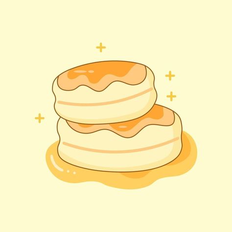 Delicious Tar Cake For Dessert Meal Sweet Foods Drawing, Drawing Of Pancakes, Animated Cake, Cake Animation, Japanese Fluffy Pancakes, Pancake Drawing, Pancake Restaurant, Sweet Business, Cute Cartoon Food