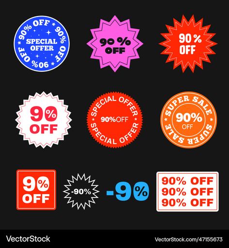 Sale Sticker, Discount Promotion, Price Sticker, Sticker Patches, Badge Design, Icons Design, Price Tag, Sale Price, Special Offer