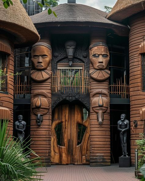 Tata Somba houses 🛖 Afrofuturistic Architecture, African House Design, Nubian Architecture, How To Build A Log Cabin, African Interior Design, Afrofuturism Art, African Architecture, African House, Jungle House