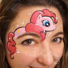 Eye Face Painting, Girl Face Painting, My Little Pony Rarity, My Little Pony Birthday Party, Face Paints, Face Painting Easy, Kids Face Paint, My Little Pony Party, Face Paintings