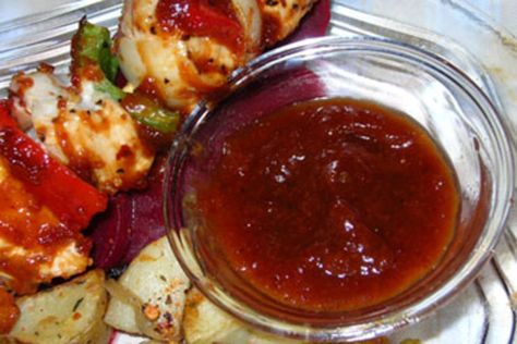 Chipotle Cherry Barbecue Sauce - used this sauce as a glaze on pork tenderloin. Would also be good on salmon. Cherry Barbecue Sauce, Backstrap Recipes, Barbecue Sauce Recipe, Habanero Salsa, Authentic Mexican Recipes, Sweet And Sour Sauces, Cherry Coke, Honey Chipotle, Barbecue Sauce Recipes