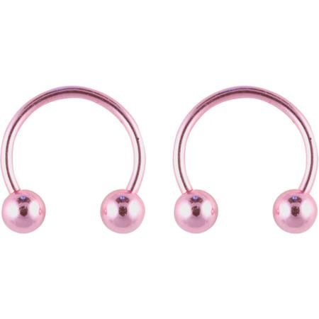 Pink Septum, Piercing Party, Jewelry Hoops, Jewelry Basics, Septum Piercing Jewelry, Horseshoe Earrings, Nose Piercings, Fake Nose, Surgical Steel Earrings