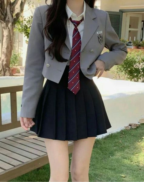 Love Korean Uniform School, Korean School Outfits, Korean Preppy, Cute Core, Korean School, Hae In, Uniform Outfits, Me And My Husband, Outfit Korean Style