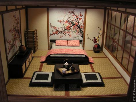 Traditional Japanese Bedroom, Japan Bedroom, Bedroom Japanese Style, Japanese Furniture Design, Japanese Inspired Bedroom, Asian Bedroom, Japanese Style Bedroom, Japanese Apartment, Japanese Bedroom