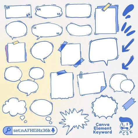 SVG : textbox doodle element set 1414 #elementramadan #canvadesignideas #balikeyword☕ Canva Doodle Elements, Canva Doodle, Homework Inspiration, Bg Wallpaper, Doodle Font, Job Poster, Canva Codes, Fonts Canva, Research Poster