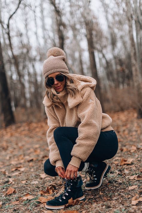 Best of Teddy Coats | Cella Jane Snow Day Outfit, Cute Hiking Outfit, Colorado Trip, Cella Jane, Fall Fashion Coats, Outfits Cold, Hiking Outfit Fall, Hiking Outfit Women, Snow Gear