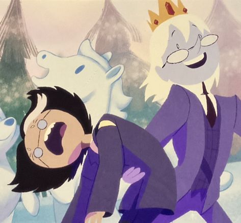 Simon Pfp Adventure Time, Adventure Time Ships, Ice Prince Adventure Time, Ice King Fiona And Cake, Simon Fiona And Cake, Winter King Fiona And Cake, Fionna And Cake Winter King, Winter King Fanart, Winter King X Simon Fanart