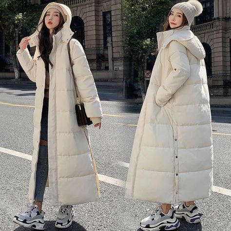 Long Winter Coats Women, Down Parka Women, Women's Winter Coats, Gowns Dresses Elegant, Snow Outfit, Outfit Mujer, Down Parka, Winter Coats, Winter Coats Women