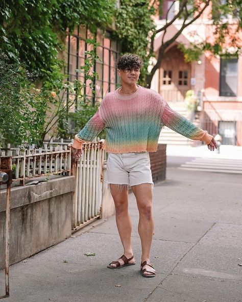 Justin Livingston (@justinliv) • Instagram photos and videos Justin Livingston, Asos Men, Zara Sweater, Livingston, Mens Sandals, Korean Fashion, Asos, Zara, Pastel