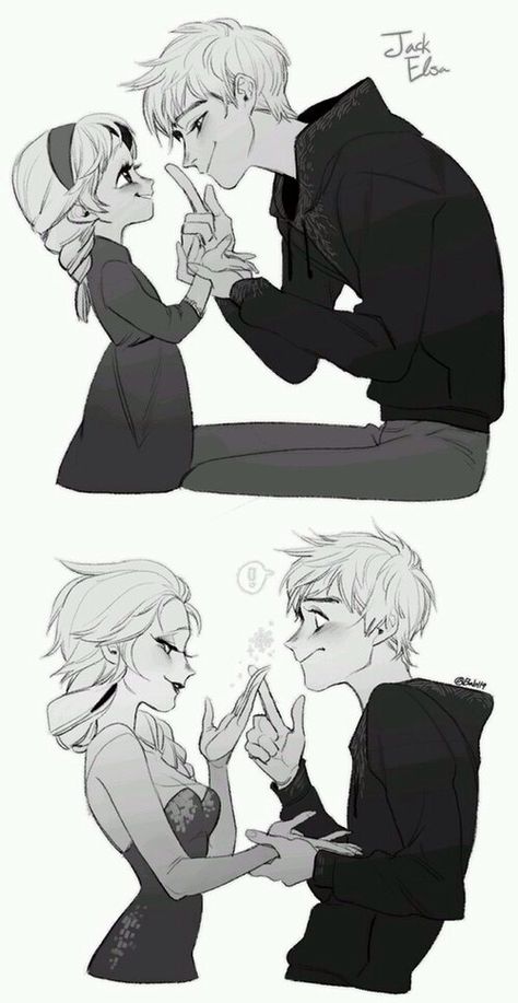 Disney Amor, Jack Frost And Elsa, Jack And Elsa, Animation Disney, 디즈니 캐릭터, Art Disney, Arte Disney, Pinturas Disney, Jack Frost