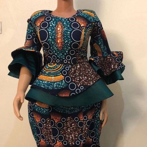 Styles Ankara, Traditional African Clothing, Long African Dresses, Best African Dresses, African Fashion Skirts, Simply Dresses, African Dresses Modern, African Wear Dresses, African Print Dress Designs