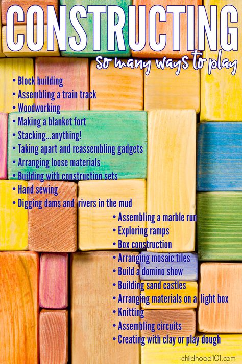 Construction Club Ideas, Construction Corner Preschool, Constructive Play Activities, Construction Play Ideas, Construction Eyfs, Building Blocks Ideas, Constructive Play, Learning Centers Preschool, Kindergarten Montessori