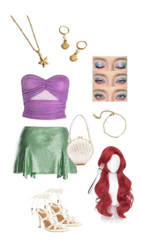 The Little Mermaid Halloween Costume, Little Mermaid Halloween Costume, Ariel Halloween, Ariel Halloween Costume, Mermaid Halloween Costume, Mermaid Halloween Costumes, Ariel Costumes, Mermaid Halloween, Halloween Costume Idea