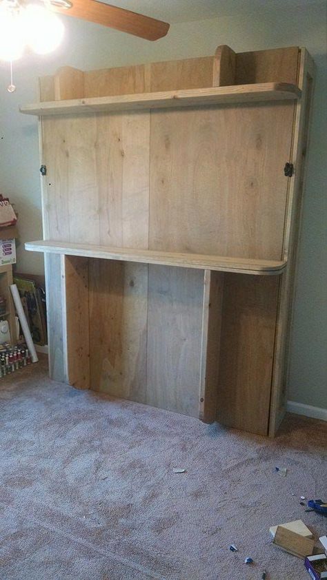 Obtain wonderful ideas on "murphy bed plans". They are offered for you on our internet site. #murphybedplans Diy Murphy Bed Plans, Wall Bed Diy, Diy Murphy Bed, Murphy Bed Ideas, Murphy Bed Kits, Build A Murphy Bed, Fold Down Beds, Horizontal Murphy Bed, Murphy Bed Desk