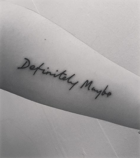 Oasis tattoo Definitely Maybe Tattoo Oasis, Oasis Inspired Tattoo, Oasis Band Tattoo, Oasis Tattoo Ideas, Live Forever Tattoo, Catfish And The Bottlemen Tattoo, Oasis Tattoo, Oasis Quotes, Rugby Tattoo