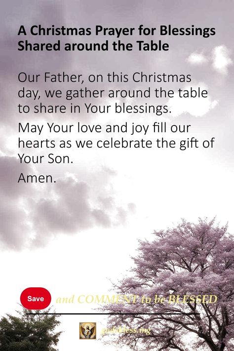 A Christmas Prayer for Blessings Shared around the Table Christmas Dinner Prayer, Mealtime Prayers, Dinner Prayer, Christmas Prayer, Christmas Blessings, Christmas Dinner, Unique Christmas, Meal Time, Spiritual Quotes