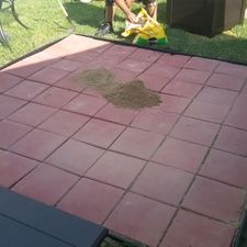 Patio Out Of Pavers, Easy Patio Paver Ideas, 12 Inch Paver Patio, Installing Patio Pavers, Patio Using 12x12 Pavers, How To Install Patio Pavers Diy, Patio Using Pavers, Grill Paver Patio, 12x12 Patio Paver Ideas