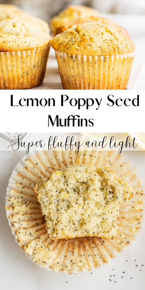 Lemon Poppy Muffins Recipes, Muffin Lemon Poppyseed, Homemade Lemon Poppyseed Muffins, Poppy Lemon Muffins, Moist Poppy Seed Muffins, Low Calorie Lemon Poppyseed Muffins, Lemon Breakfast Muffins, Muffin Drizzle Recipe, Muffin Recipes Lemon Poppyseed