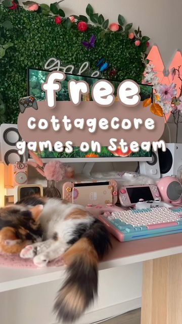 Cottagecore Games, Games On Steam, Aesthetic Apps Games, Game Room Home, Reading Quote, Home Game Room, Relaxing Game, Kawaii Games, Free Pc Games