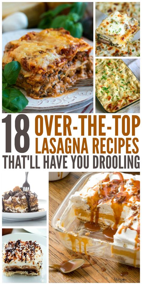 We've found 18 over-the-top, amazingly delicious lasagna recipes that you won't be able to get enough of. Sweet Potato Soup Vegan, Delicious Lasagna, Lasagna Recipes, Cooking Challenge, Baked Shrimp, Baked Strawberries, Dark Chocolate Cakes, Pasta Dinners, Vegan Sweet Potato