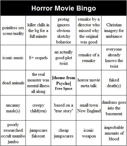 Movie Night Bingo, Horror Movie Games, Halloween Movie Bingo, Scary Movie Drinking Games, Horror Movie Drinking Game, Horror Movie Bingo, Horror Filmmaking, Horror Movie Challenge, Monster Bingo