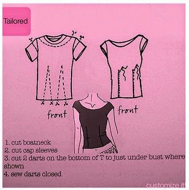 T Shirt Recycle, Gamle T Shirts, Umgestaltete Shirts, Easy Diy Clothes, Sewing Tops, Upcycle Clothes Diy, Sew Ins, Pola Sulam, Shirt Refashion