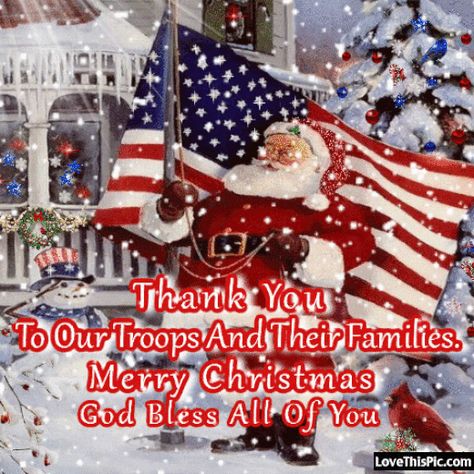 Thank You To Our Troops Merry Christmas Blessed Christmas Quotes, Christmas Quotes For Friends, Military Christmas, Merry Christmas Photos, Merry Christmas Quotes, Merry Christmas Pictures, Patriotic Christmas, Christmas Blessings, Merry Christmas To You