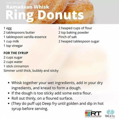 Types Of Donuts, Doughnut Recipe Easy, Baked Donut, Homemade Donuts Recipe, Amazing Food Hacks, Sweet And Spicy Chicken, Baked Donut Recipes, Sweet Breakfast Treats, Donut Maker